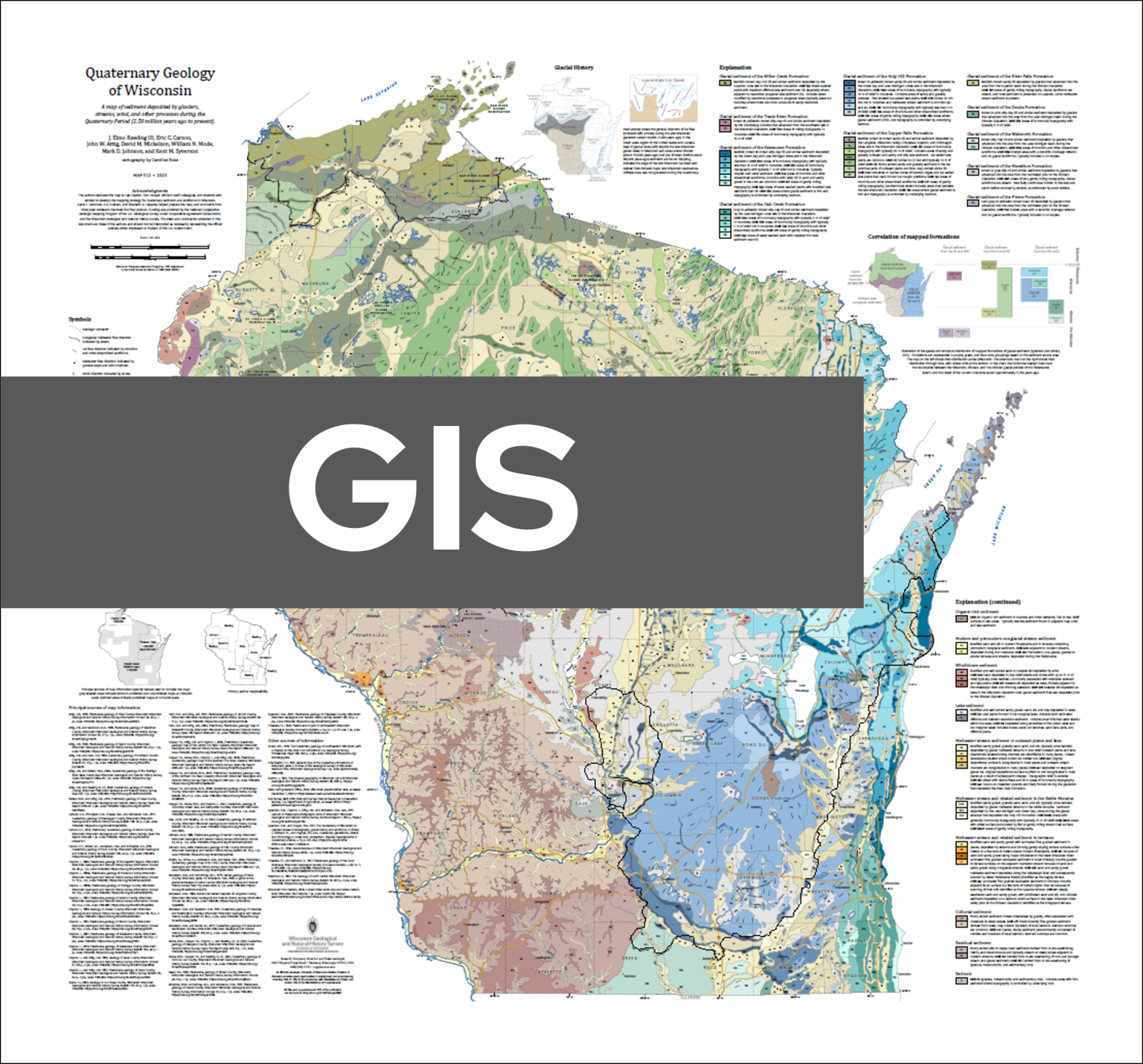 Quaternary Geology of Wisconsin — a statewide map – WGNHS – UW–Madison