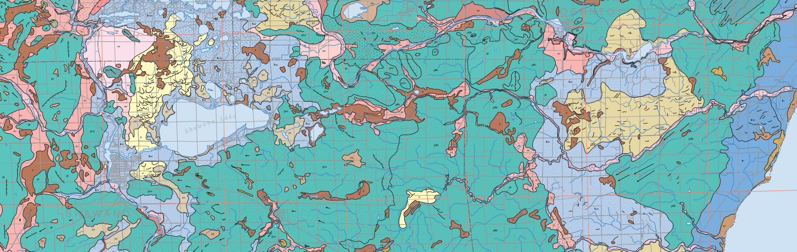 Detail of Preliminary Quaternary Geologic Map of the Northern Fox River Lowland, Wisconsin