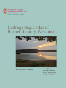 Cover of Burnett County Groundwater Atlas