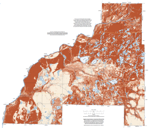Groundwater susceptibility map of Burnett County